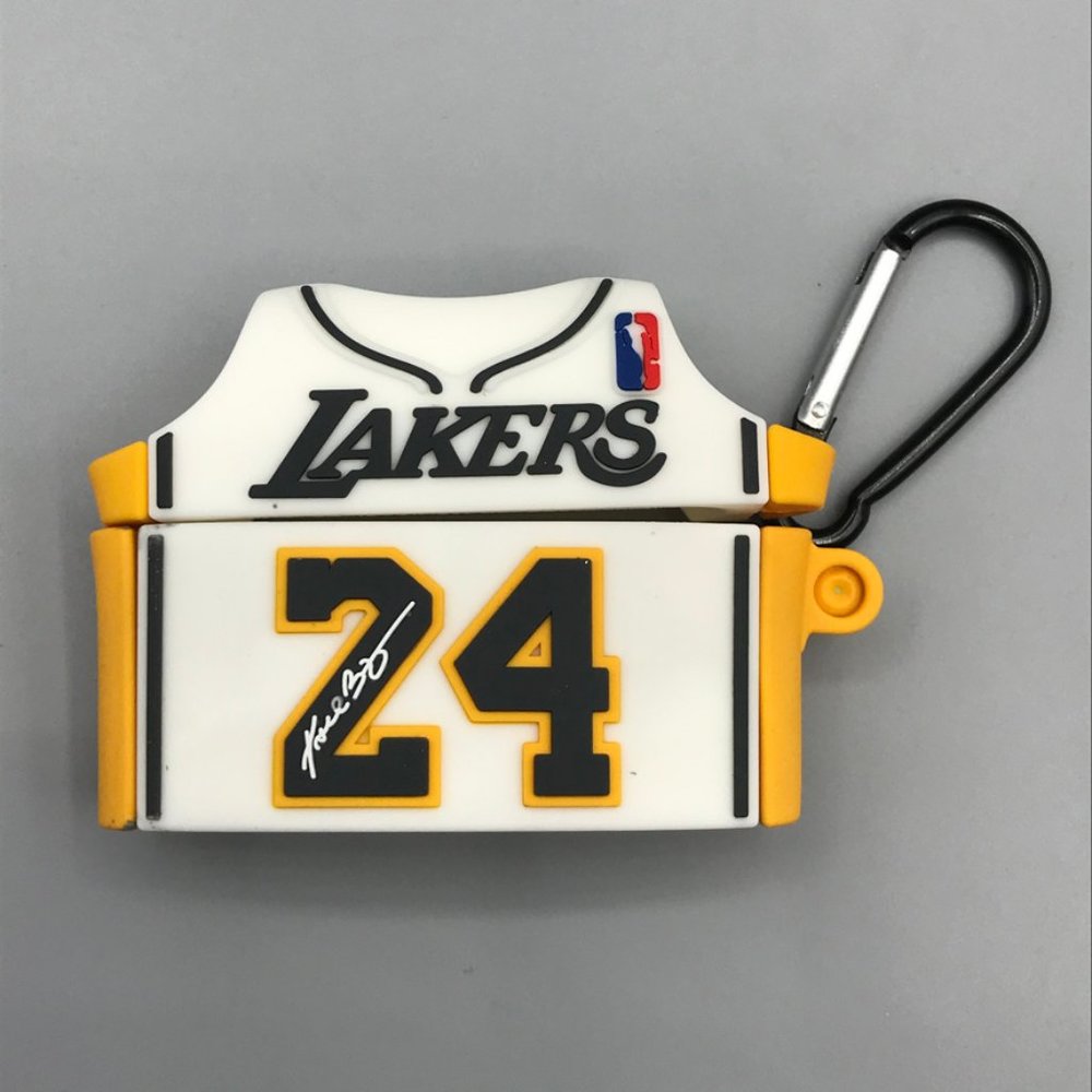 Kobe Bryant Lakers 24 Airpod Pro Case White